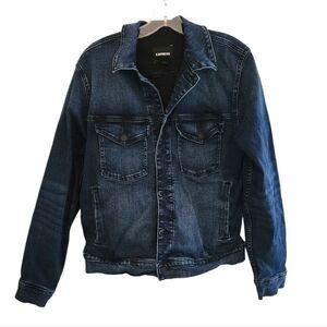EXPRESS Dark Wash Denim Jean Jacket 5735